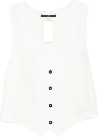 SAPIO button-fastening waistcoat - unisex - Fabric - 42 - White