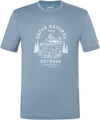 super.natural Landi Tee Merinoshirt f&uuml;r Herren | grau