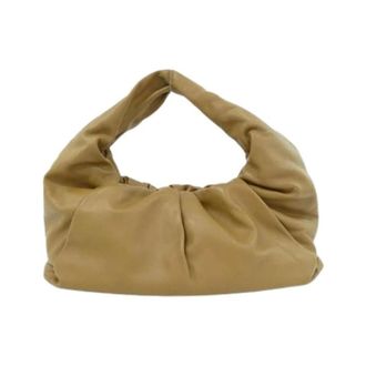 Bottega Veneta Pre-owned Calf Shoulder Bag - Dames - Pre-owned - Beige - Maat: ONE Size Leer