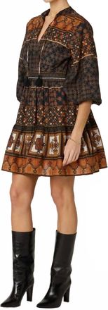 Cleobella Priyanka Mini Dress In Zocalo Print