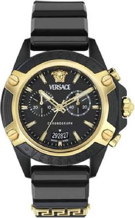 Versace Chronograph Quartz Black Matte Dial Mens Watch VE8P00724