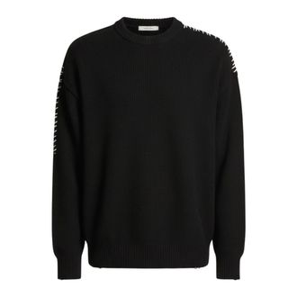 Paura Round-neck Knitwear, male, Brown, XL, Hotaka Crewneck Jumper