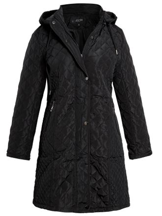 SS7 Womens Quilted Coat Plus Size 18 20 22 14 16 Black