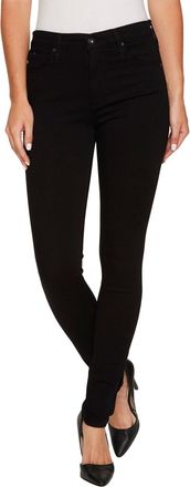 AG - Adriano Goldschmied Womens The Farrah Skinny Jean Super Black - Black - 26 30
