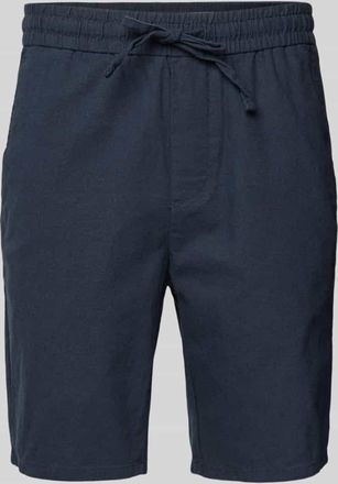 Only & Sons Shorts aus Baumwoll-Leinen-Mix Modell LINUS in Dunkelblau, Größe XXL