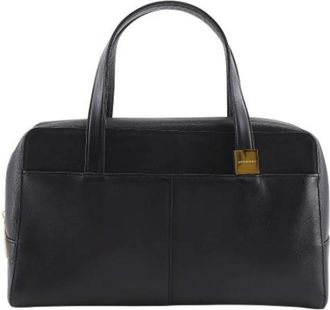 Burberry Pre-owned Handbags, female, Black, Size: ONE SIZE Pre-owned Leather handbags