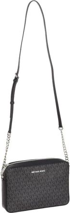 Michael Kors Rechthoekige Schouderketting en Leren Tas - Dames - Schoudertassen - Zwart - ONE Size - Leer - Tassen