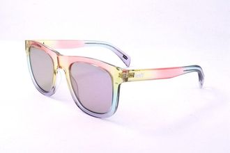 Levi's Unisex Rainbow Gradient Square Sunglasses - Light Pink Resin - One Size