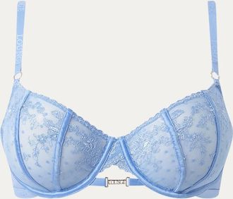 Lounge Flirt Balcony Bra - Cornflower Blue - 30 / DD