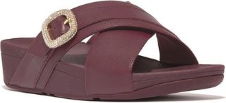 FitFlop Fitflop Lulu Crystal-Buckle Leather Sandal