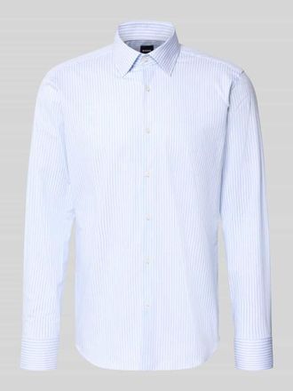 HUGO BOSS Regular Fit Businesshemd aus Baumwoll-Mix in Hellblau, Gr&ouml;&szlig;e 39