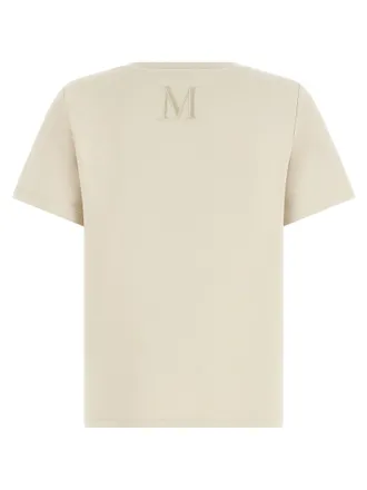 Max Mara Cotton-Blend Scuba Jersey T-Shirt - Cream