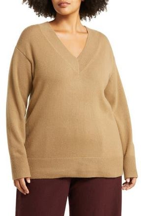 Vince Wool & Cashmere Blend Sweater in Sand Shell at Nordstrom Rack, Size 3X