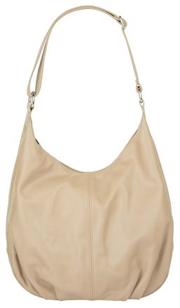 Cluty Shopper CLUTY, Damen, Gr. B/H/T: 31cm x 28cm x 7cm onesize, beige, Leder, leicht gl&auml;nzend, unifarben, Taschen Shopper, echt Leder, Made in Italy