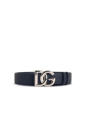 Dolce & Gabbana Cintura con logo Dolce & Gabbana Dg in blu lear