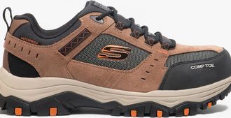Skechers Mens Skechers Work 77183EC GREETAH Mens Safety Trainers Brown/Black - Size: 10.5