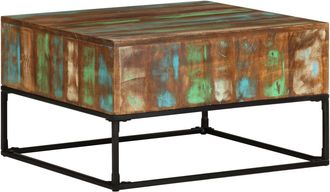 vidaXL Mesa De Centro Madera Maciza Reciclada 68x68x41 Cm Vidaxl