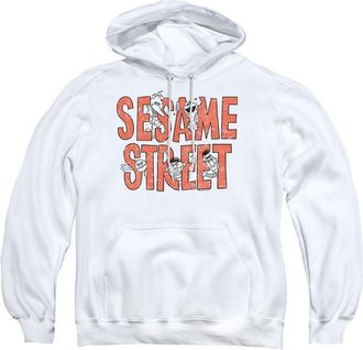 Gildan Sesame Street In Letters Adult Pull Over Hoodie