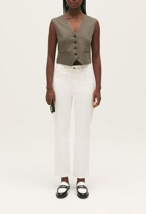 Claudie Pierlot Jean droit &eacute;cru