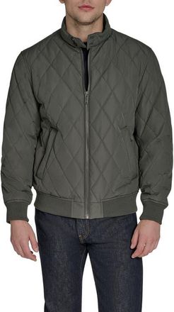 Dockers Quilted Bomber Jacket in Chartreuse at Nordstrom, Size Xx-Large