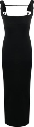 Jacquemus La Robe Maille Alca dress - women - Polyamide/Viscose/Spandex/Elastane - 46 - Black