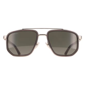 Gucci Aviator Mens Silver Grey GG2073S Metal - One Size