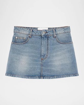Ami Denim Mini Skirt