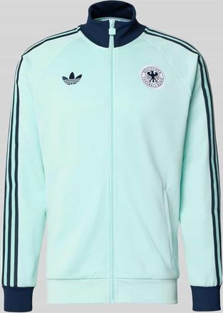 adidas Originals Regular Fit Trainingsjacke mit Baumwoll-Anteil und DFB-Logo in Aqua, Gr&ouml;&szlig;e XXL