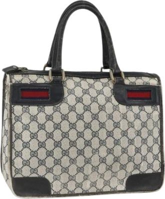 Gucci Pre-owned Handbags, female, Multicolor, Size: ONE SIZE Pre-owned Vintage Canvas Hand Bag