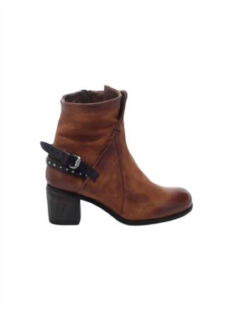 A.S.98 Womens Baird Leather Boots In Calvados