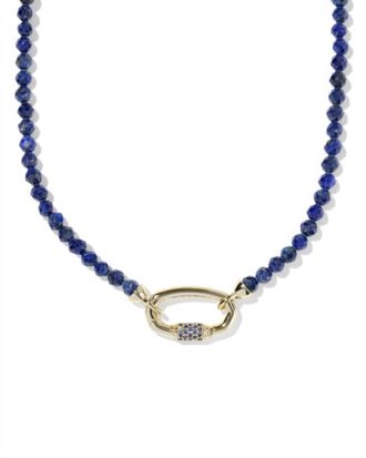 Kendra Scott Womens Emery Beaded Strand Necklace In Blue Lapis