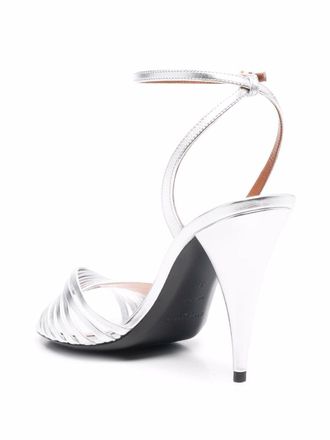 Saint Laurent 100mm Sexy sandals - Silver