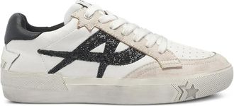 Ash Moonlight leren sneakers met glitterlogo - Wit