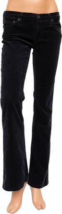 AG - Adriano Goldschmied Angel Bootcut Corduroy Pants In Black