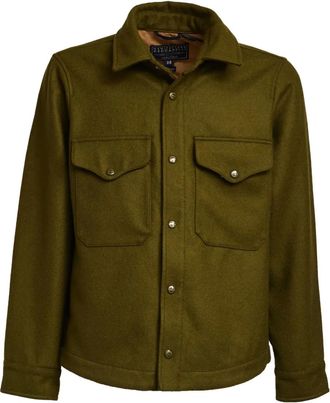 Ceccarelli heavy wool shirt jacket - Green