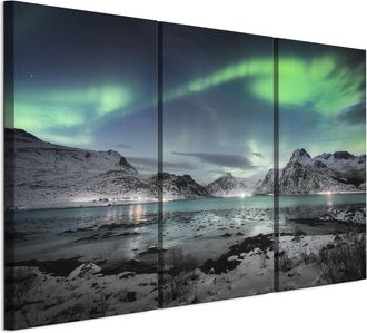 OEM Cuadro Sobre Lienzo Italiano De 90 X 60 Cm, Tr&iacute;ptico - Estilo Cl&aacute;sico - Naturaleza Cuadro Sobre Lienzo Italiano De 120 X 80 Cm, Tr&iacute;ptico - Estilo Cl&aacute;s