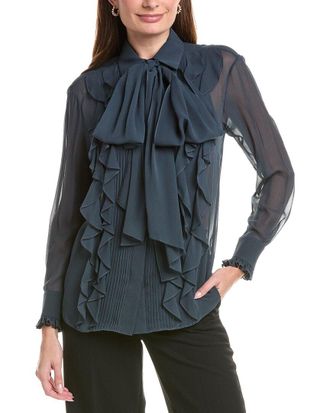 Lafayette 148 New York Silk Blouse