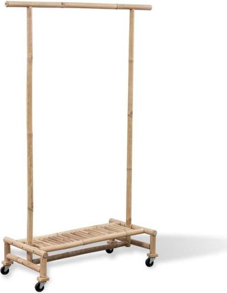 vidaXL Bamboo Clothes Rack Vidaxl