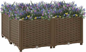 vidaXL Arriate De Polipropileno 80x80x38 Cm Vidaxl