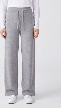 Autry Pantaloni jogging in maglia di lana e cashmere con coulisse e vita alta