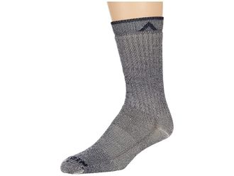 Wigwam Merino Comfort Hiker Crew Cut Socks Shoes Navy : LG (US Mens Shoe 9-12 - Womens Shoe 10-13), Merino/Nylon/Polyester