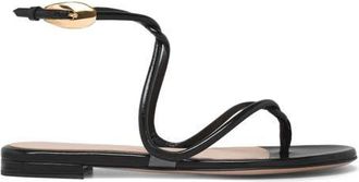 Gianvito Rossi Jungle Mamba Flat Sandals in Black at Nordstrom, Size 41.5