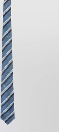Kiton wide tie diagonal striped pattern design