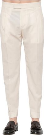 Be Able Robby Cropped Broeken - Heren - Vrijetijds broeken - Beige - W36 - Leer - Broeken