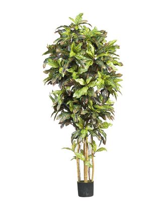 Nearly Natural 6Ft Croton Silk Tree
