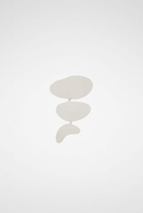 Jil Sander Silver Fibres Womens Broch