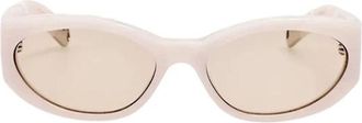 Jacquemus Ovalo Zonnebril - Dames - Zonnebrillen - Wit - ONE Size - Accessoires