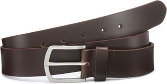 John Devin H&uuml;ftg&uuml;rtel JOHN DEVIN Lederg&uuml;rtel, Herreng&uuml;rtel, Anzugg&uuml;rtel, Herren, Gr. 11,5, braun, Rindsleder, unifarben, Basic, G&uuml;rtel H&uuml;ftg&uuml;rtel, Hoseng&uuml;rtel, J