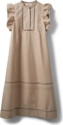 Sofie Schnoor Linsw Maxi Jurk - Dames - Casual kleedjes - Grijs - XL - Kleedjes