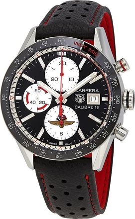 Tag Heuer Pre-owned Tag Heuer Carrera Chronograph Automatic Black Dial Mens Watch CV201AS.FC6429